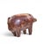 Animal Skin Dimitri Omersa Mid Century English Leather Pig Ottoman For Sale - Image 7 of 9