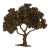 1950s Brutalist Curtis Jere Style Bronze Tree Wall Sculpture For Sale