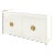 Modern Ming Credenza Custom Built and Lacquered White Dove Gloss For Sale