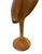 2000 - 2009 Mid-Century Modern Vintage Hand-Carved Teak Wood Crane Shorebird Sculpture – 37" For Sale - Image 5 of 12