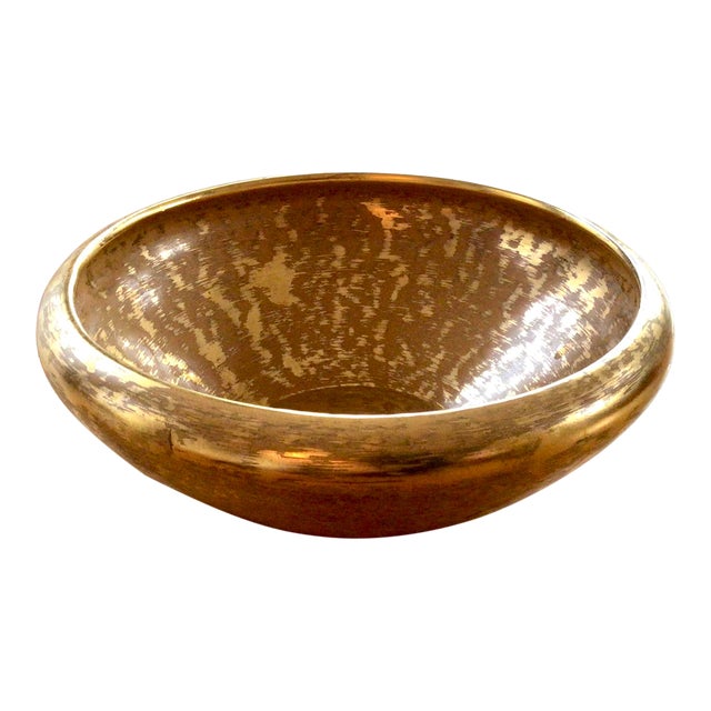 Vintage Stangl Pottery Gold Decorative Bowl Chairish