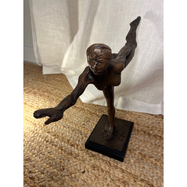Figurative 1980s Bronze Finish Sculpture Replica of Degas’ Dancer For Sale - Image 3 of 13