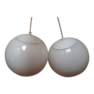 Mid Century Modern Glass Globe Lamp For Sale