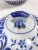 Large Vintage Blue & White Porcelain Lidded Ginger Jar With Side Handles - Chinoiserie Decor For Sale In Louisville - Image 6 of 10
