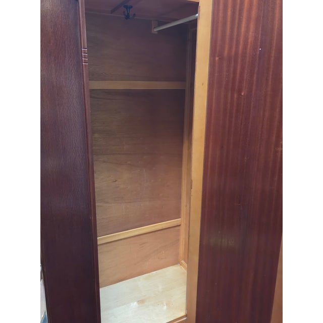 Art Deco Antique Art Deco Armoire Oak For Sale - Image 3 of 7