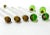 1980s Murano Style Art Glass Olive Cocktail Swizzle Sticks – Set of 7 For Sale In Louisville - Image 6 of 9