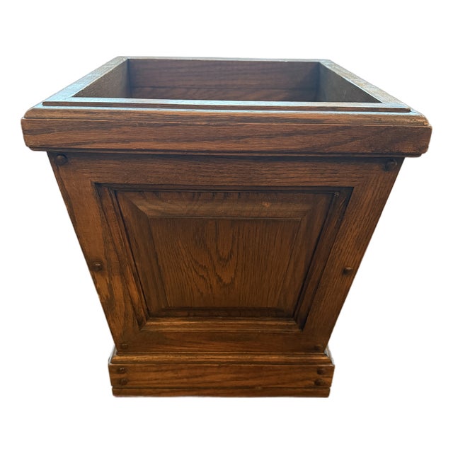 Vintage Romweber Viking Oak Desk Bucket For Sale