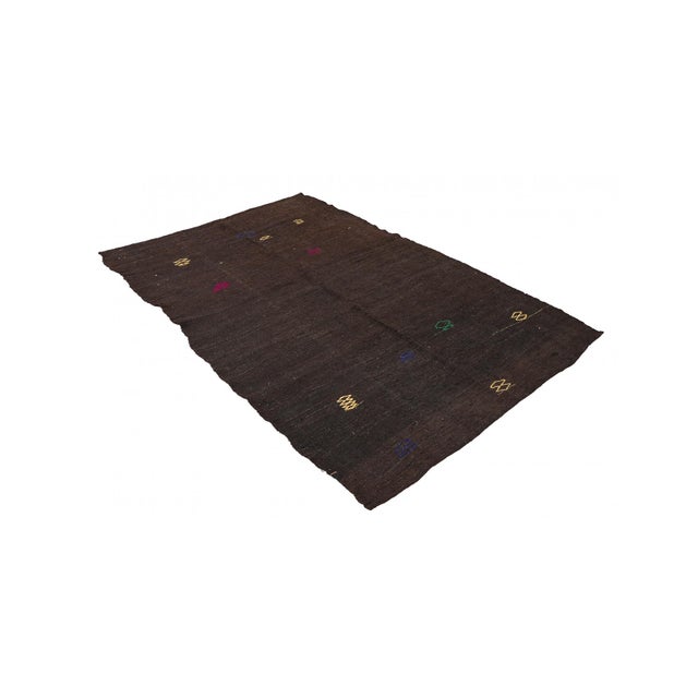 Vintage handwoven decorative kilim rug from Afyon region of Turkey. Approximately 50-60 years old. In very good condition....
