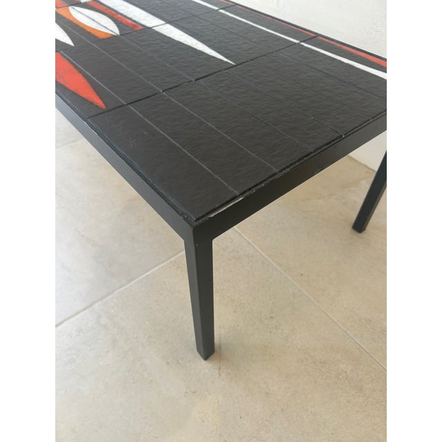 Black Navette Coffee Table by Roger Capron, 1950s For Sale - Image 8 of 10