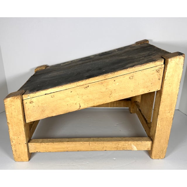 Shabby Chic 1920s Primitive Shoe Shine Bootblacks Stand For Sale - Image 3 of 16