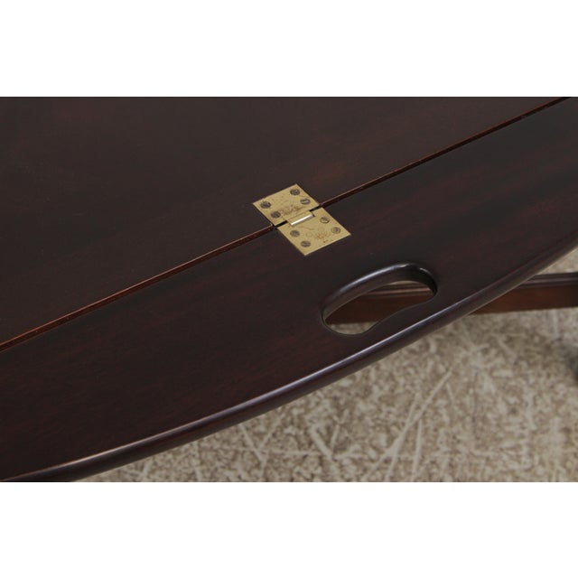 Stickley Mahogany Butlers Tray Top Table For Sale - Image 9 of 16