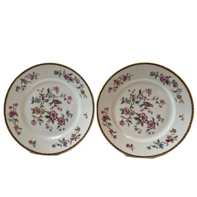 Pair of Vintage Indian Bird Haviland Porcelain Plates For Sale - Image 13 of 13