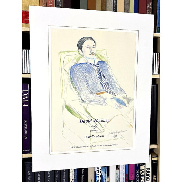 Signed and numbered 125/450 in pencil by David Hockney on the lower right 17.75"W x 25.25"H Full Sheet 26"W x 33.5"H x...