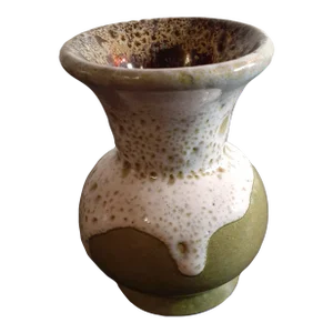 1980s Art Studio Drip Glaze From Germany Bud Vase