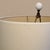 Vintage Mid-Century Murano Style Handblown Amber & White Art Glass Table Lamp With Brass Base For Sale - Image 9 of 13