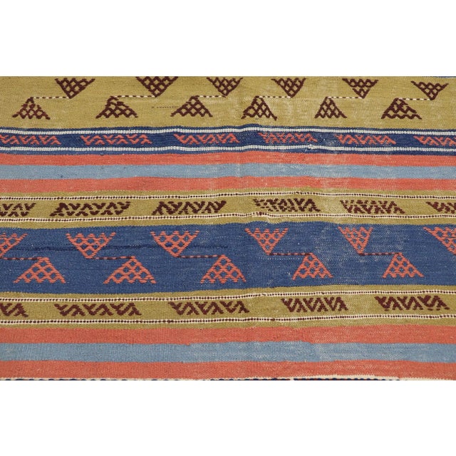 Vintage Persian Shiraz Kilim Rug - 04'03 X 06'02 For Sale - Image 4 of 9