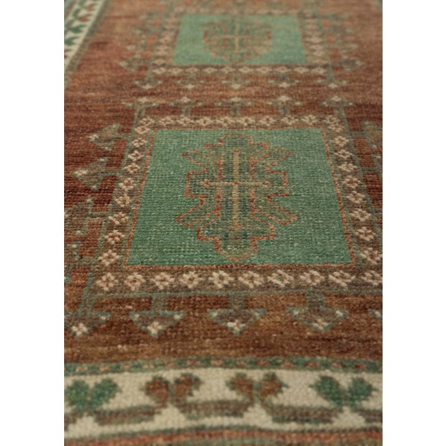 Turkish Turkish Mini Rug Oriental Hand Knotted Vintage Rug 1'7" x 3'1" #21296 For Sale - Image 3 of 8