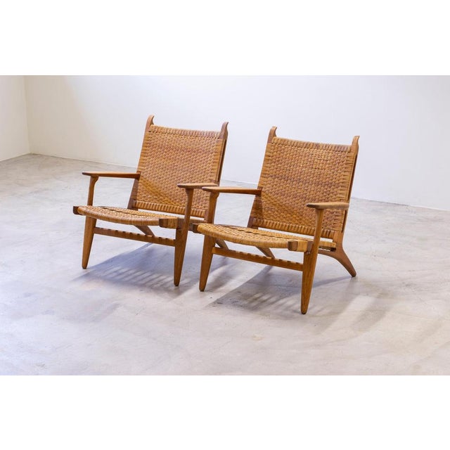 CH-27 Chairs by Hans J. Wegner for Carl Hansen & Søn, 1950s, Set of 2 For Sale - Image 3 of 18