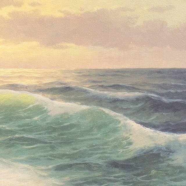 1960s 'Pacific Breakers at Sunset' by Cornelius Schipper, 1962 For Sale - Image 5 of 10