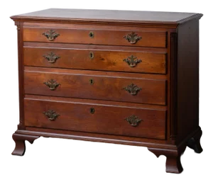 Walnut Chippendale Chest, Pennsylvania, 18th Century