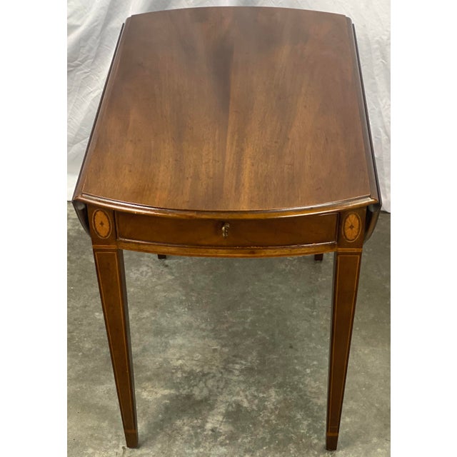 Vintage Henredon Federal Style Inlay Drop Leaf Pembroke Table Chairish
