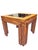 1970s Vintage Pair of Side or Accent End Tables Wood and Glass in Baker Style For Sale - Image 5 of 8