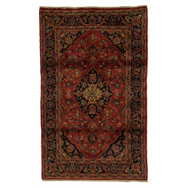Middle Eastern Rug in Wool For Sale - Image 5 of 5