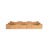 Contemporary Matthew Izzo Home Wavey Small Scallop Edged Rectangle Rattan Tray For Sale - Image 3 of 7