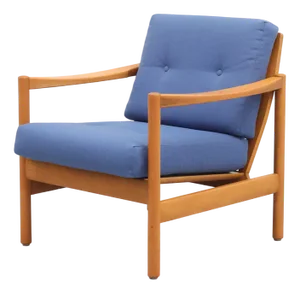 Mid-Century Armchair in Fabric, 1960s
