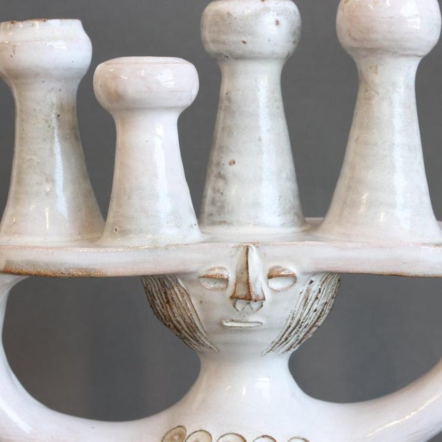 Sculptural Ceramic Pottery Porter Candleholder by Jacques Pouchain for Atelier Dieulefit, 1960s-1970s For Sale - Image 16 of 18