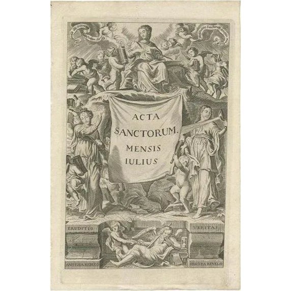 Early 18th Century Showing the Acts of the Saints, 1730, Paper For Sale - Image 5 of 5