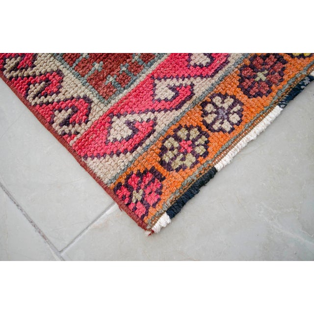 1970s Vintage Hand-Knotted Narrow Runner - 2′1″ × 14′2″ For Sale - Image 14 of 15