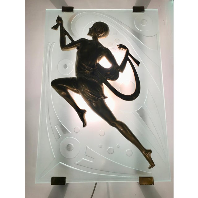 French Art Deco Female Dancer Sconces - a Pair For Sale - Image 12 of 13