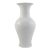 Contemporary White Ceramic Fishtail Vase For Sale