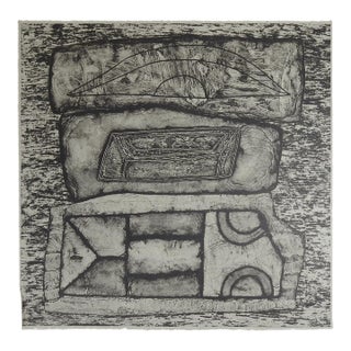 1989 William Brice Abstract Lithograph For Sale