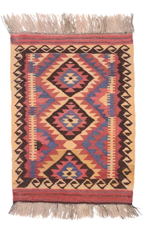 Vintage Afghani Maimana Kilim Rug - 02'02 X 03'01