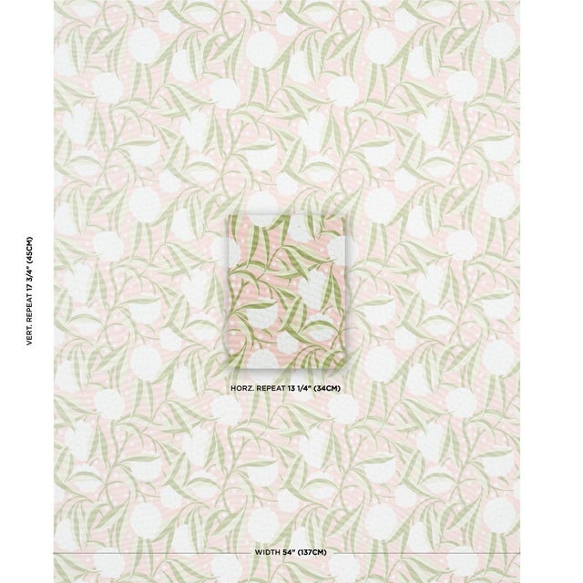 A painterly floral, Rubus features stylized two-tone leaves and large graphic globes of flowers. Also available as a...