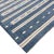 Traditional Vintage Dhurrie Runner Rug in Blue With Cream White Stripes | Rug & Kilim For Sale - Image 3 of 5