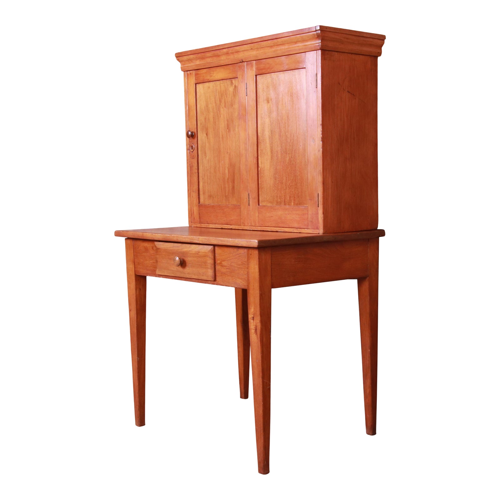 Antique Pine Postmaster Desk With Fitted Interior, Circa 1840s Chairish