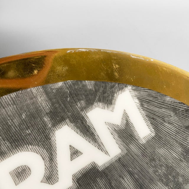 Vintage Italian Osram Decorative Plate by Fornasetti, 1970s For Sale - Image 10 of 15