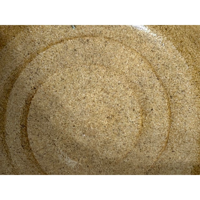 Ceramic Vintage Stoneware Succulent Pot With Raised Cactus Motifs For Sale - Image 7 of 8