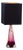 Vintage Pink Lamp from Val St Lambert, 1960s For Sale