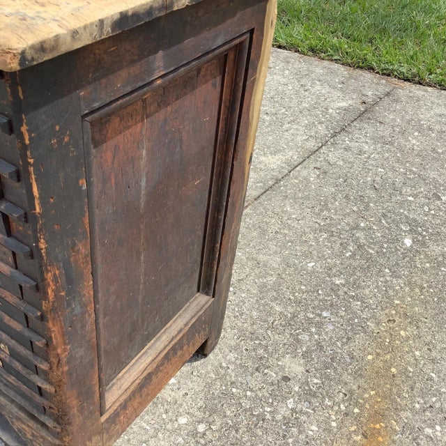 Antique Printers Case With 12 Typesetter Trays For Sale - Image 6 of 16