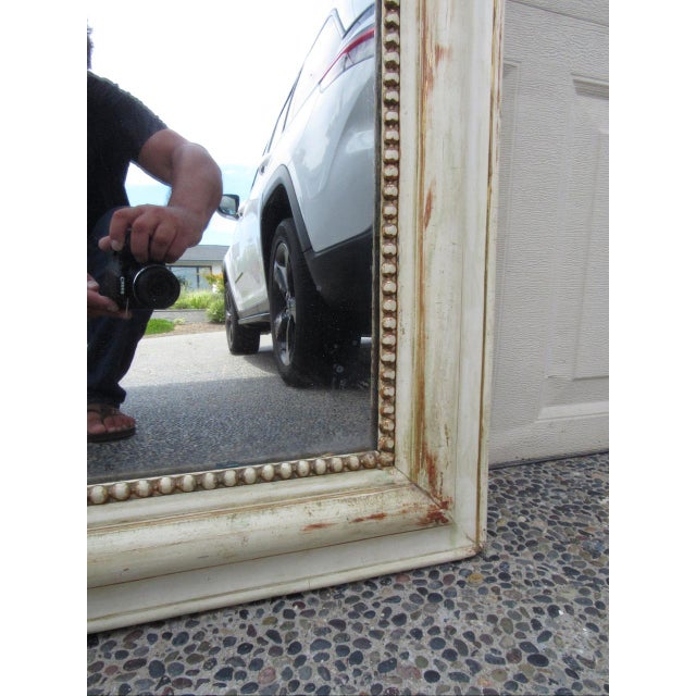 Mid 19th Century Antique French Painted Louis Philippe Mirror For Sale - Image 5 of 16