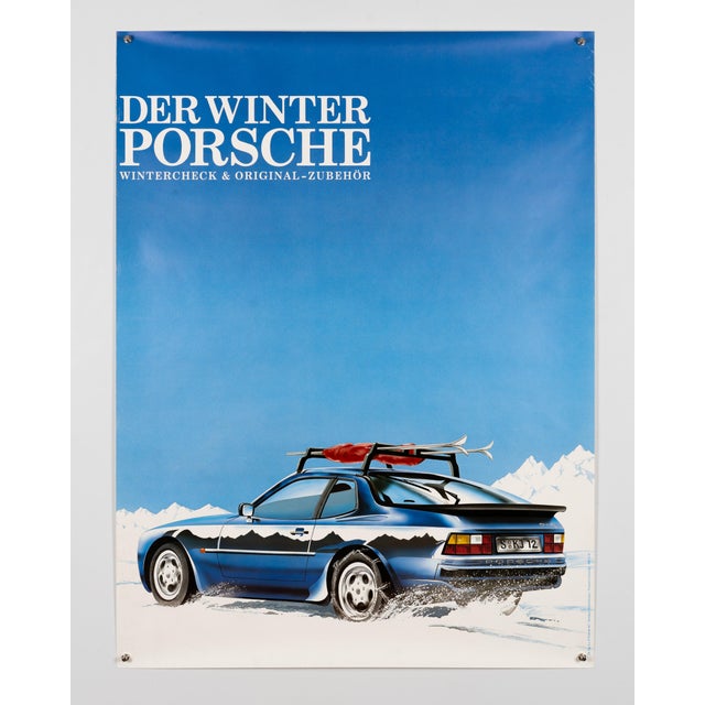 Porsche the Winter Poster, 1985 For Sale - Image 3 of 9