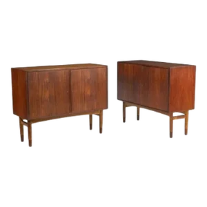 Gjovik Mobelfabriken, Mid-Century Modern, Low Cabinets, Teak, Denmark, 1950s