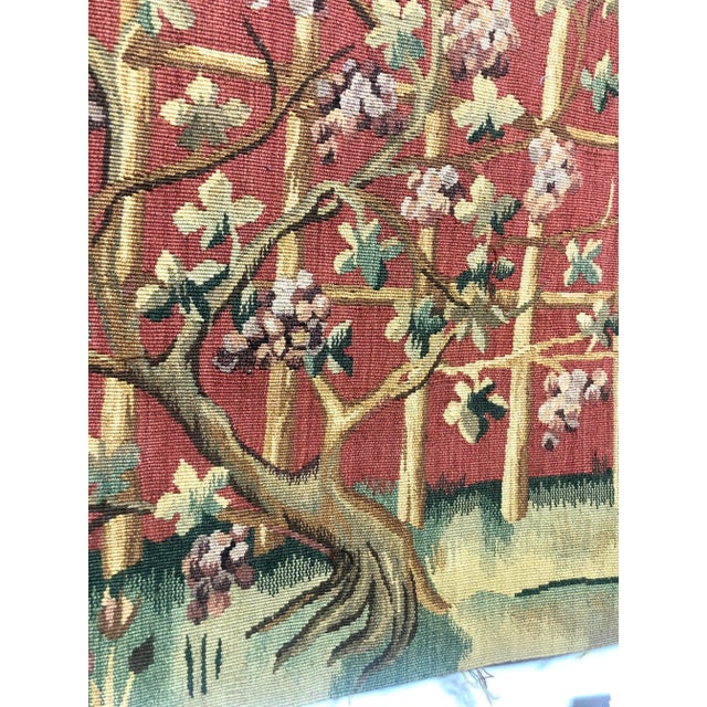 Recreated Handwoven Wool Tapestry Fragment Featuring the Tree of Life For Sale - Image 4 of 6