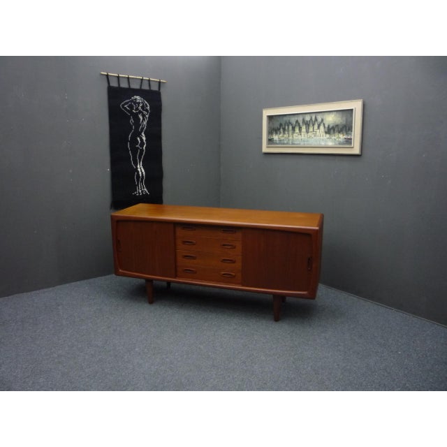1960s Small Teak Sideboard by HP Hansen, Denmark, 1960s For Sale - Image 5 of 14