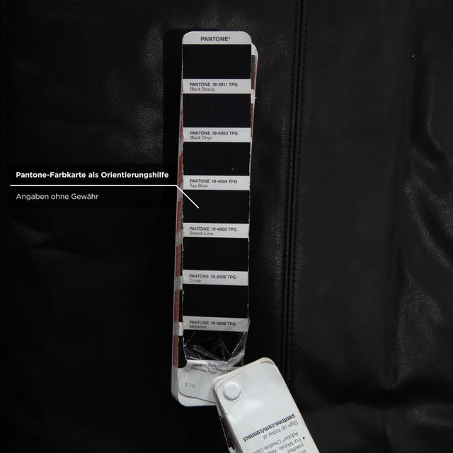 Black Black Leather Conseta Two-Seater Sofa from COR For Sale - Image 8 of 11