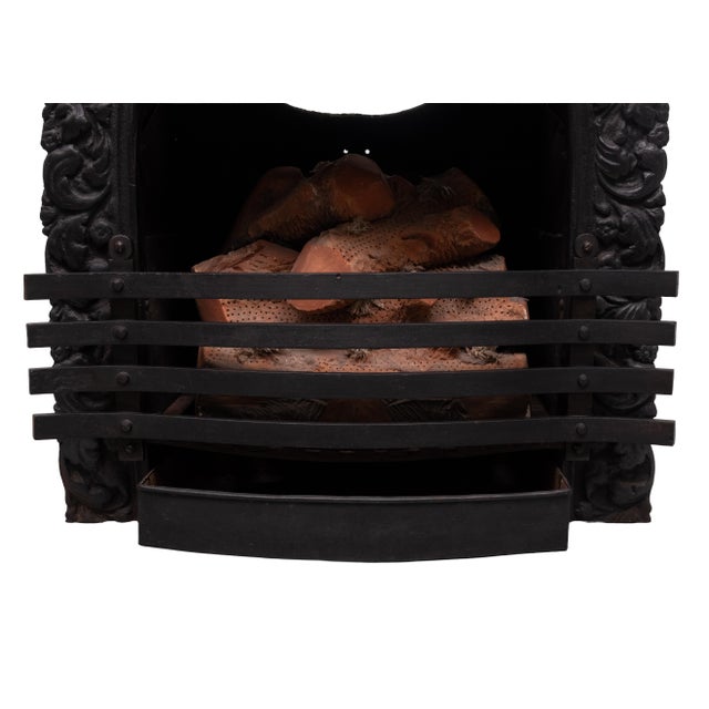 Antique Victorian Cast Iron Fireplace, 1880s For Sale - Image 11 of 15
